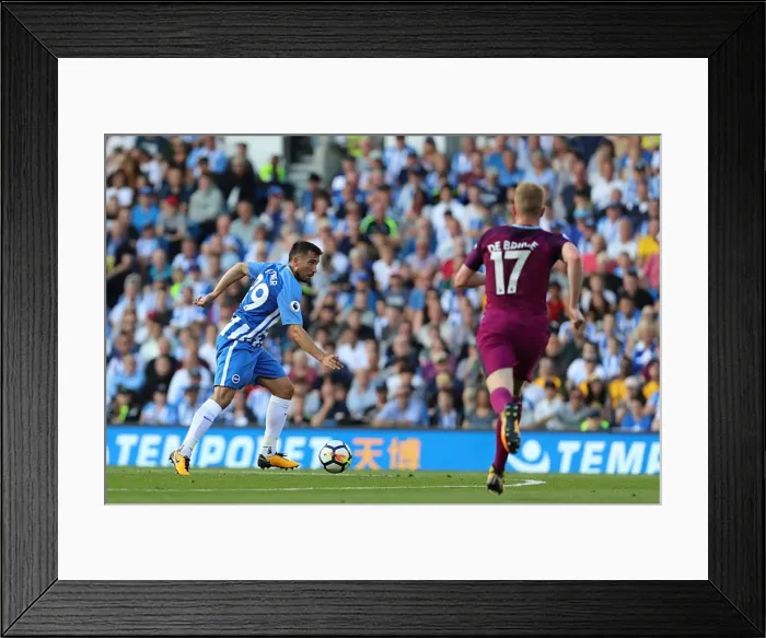 Framed Print : Markus Suttner in Action: Brighton & Hove Albion vs Manchester City (12th August 2017) Framed Print : Markus Suttner in Action: Brighton & Hove Albion vs Manchester City (12th August 2017)