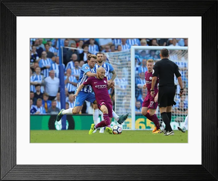 Framed Print : Stephens vs Silva Showdown: Brighton & Hove Albion vs Manchester City (12AUG17) Framed Print : Stephens vs Silva Showdown: Brighton & Hove Albion vs Manchester City (12AUG17)