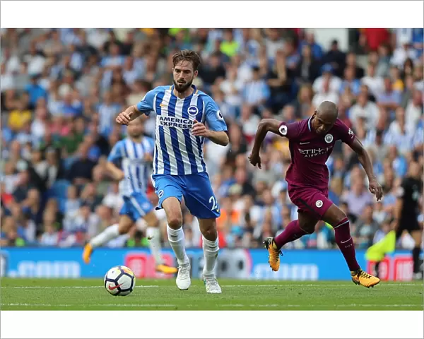 Brighton & Hove Albion's Davy Propper Faces Manchester City in Premier League Showdown (August 12, 2017)