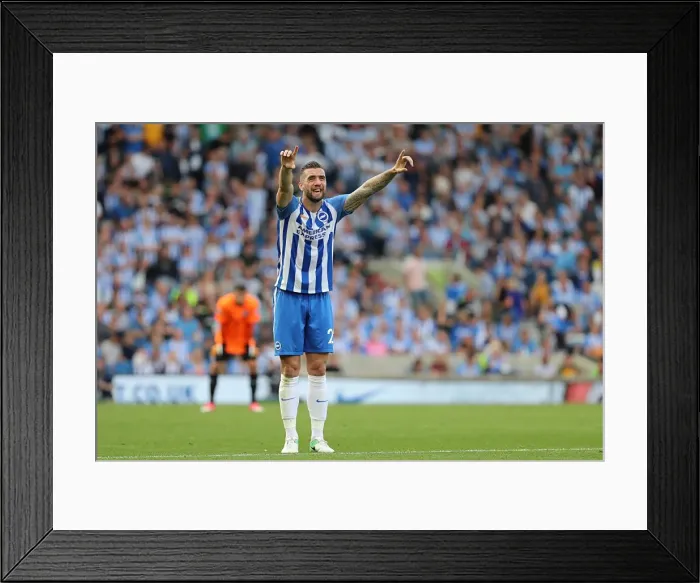 Framed Print : Shane Duffy Defending: Brighton & Hove Albion vs Manchester City (Premier League, 12th August 2017) Framed Print : Shane Duffy Defending: Brighton & Hove Albion vs Manchester City (Premier League, 12th August 2017)