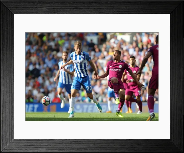 Framed Print : Solly March in Action: Brighton and Hove Albion vs Manchester City, Premier League (2017) Framed Print : Solly March in Action: Brighton and Hove Albion vs Manchester City, Premier League (2017)
