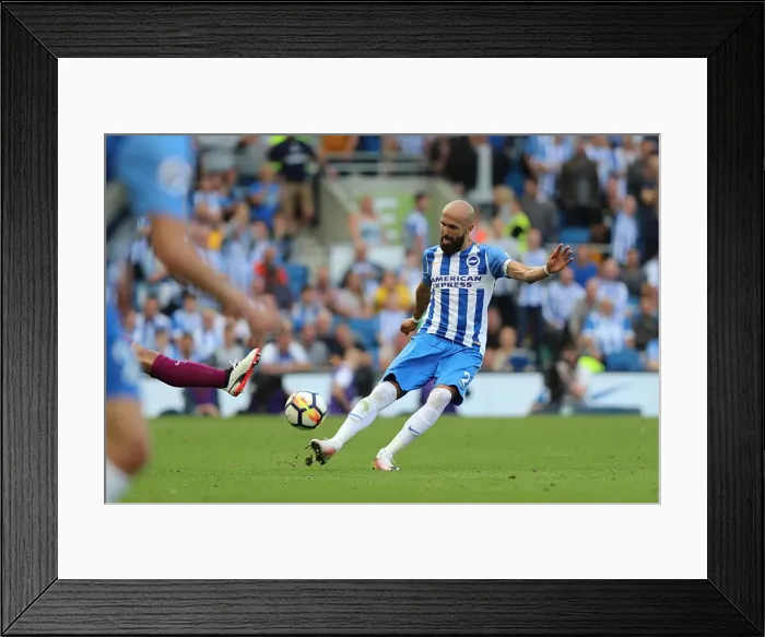 Framed Print : Bruno's Defiant Stand: Brighton vs Manchester City (12th August 2017) Framed Print : Bruno's Defiant Stand: Brighton vs Manchester City (12th August 2017)
