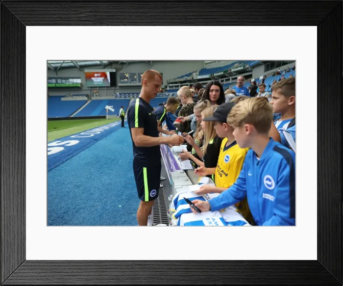 Framed Print : Young Seagulls in Training: Open Session at American Express Community Stadium (August 15, 2017)
