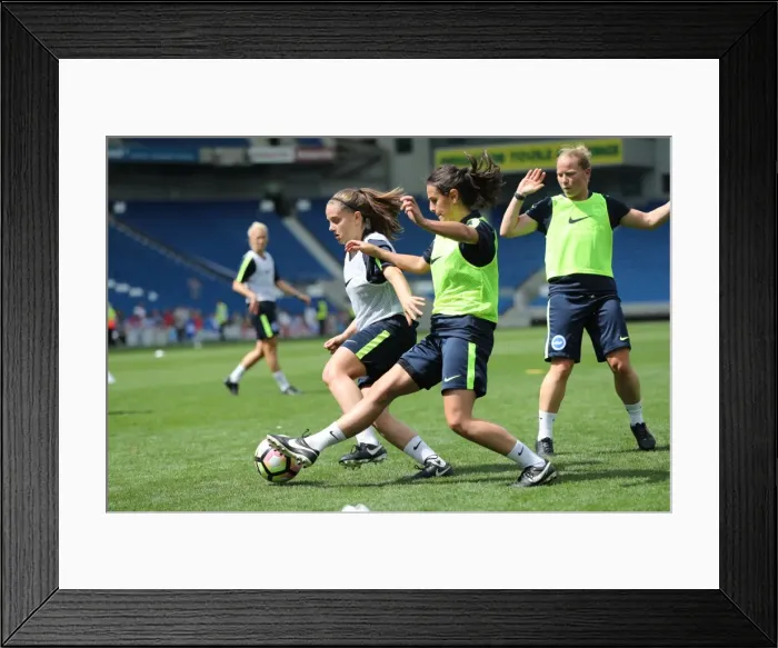 Framed Print : Young Seagulls in Action: Open Training Session at American Express Community Stadium (August 15, 2017) Framed Print : Young Seagulls in Action: Open Training Session at American Express Community Stadium (August 15, 2017)