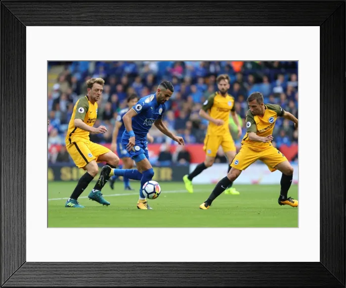 Framed Print : 19 August 2017: Leicester City vs. Brighton and Hove Albion - Premier League Clash at King Power Stadium Framed Print : 19 August 2017: Leicester City vs. Brighton and Hove Albion - Premier League Clash at King Power Stadium