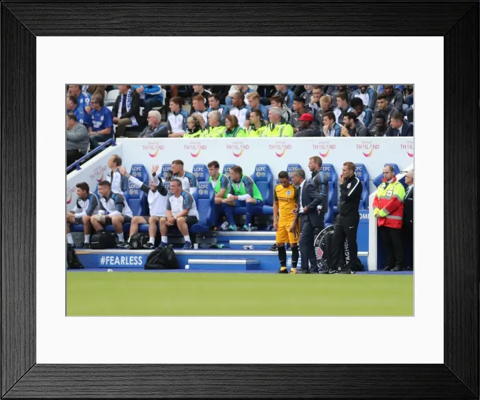 Framed Print : Premier League Showdown: Leicester City vs. Brighton & Hove Albion (19Aug17) Framed Print : Premier League Showdown: Leicester City vs. Brighton & Hove Albion (19Aug17)