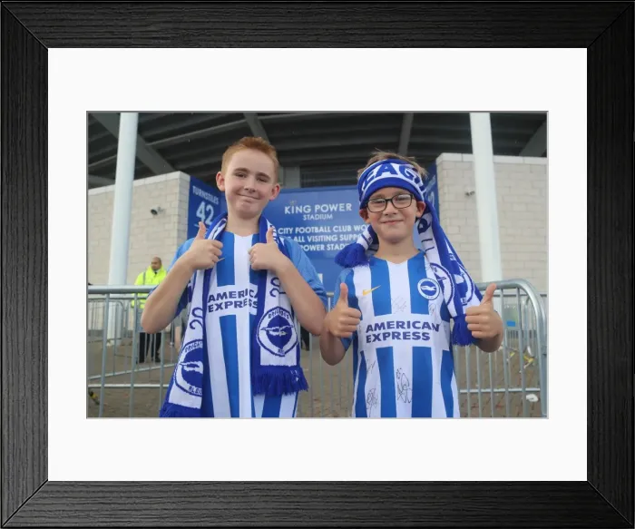 Framed Print : Premier League 19Aug17: Leicester City vs. Brighton & Hove Albion - Intense Clash at King Power Stadium Framed Print : Premier League 19Aug17: Leicester City vs. Brighton & Hove Albion - Intense Clash at King Power Stadium