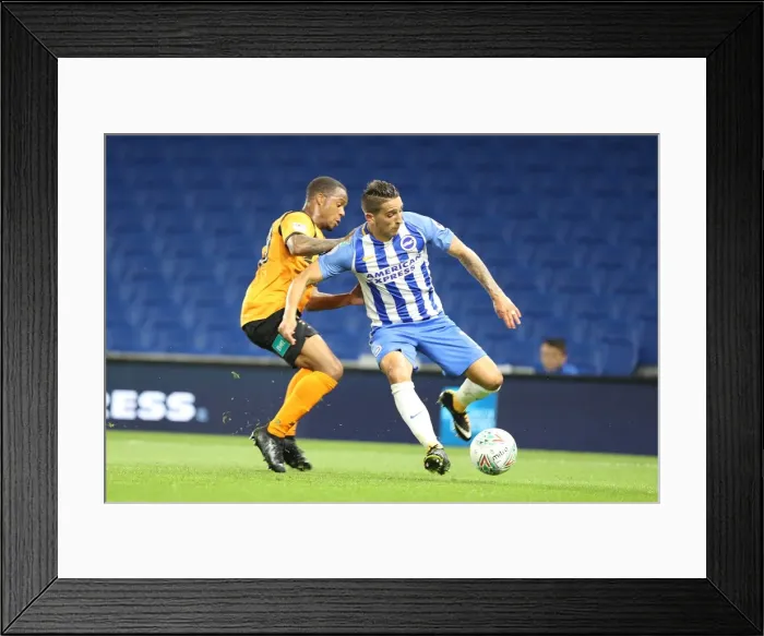 Framed Print : Knockaert vs Vilhete: Clash of Midfielders in Brighton & Hove Albion vs Barnet EFL Cup Match (22AUG17) Framed Print : Knockaert vs Vilhete: Clash of Midfielders in Brighton & Hove Albion vs Barnet EFL Cup Match (22AUG17)