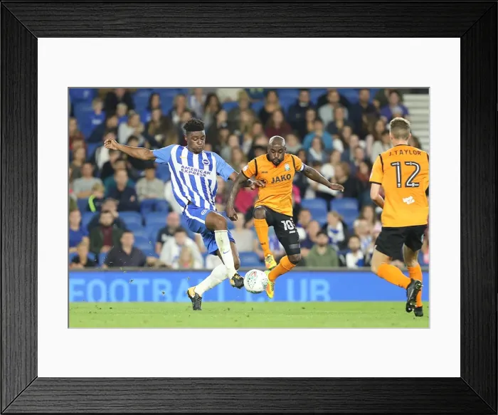 Framed Print : Brighton and Hove Albion vs Barnet: Intense Mid-Match Moment between Rohan Ince and Jamal Campbell-Ryce (22AUG17) Framed Print : Brighton and Hove Albion vs Barnet: Intense Mid-Match Moment between Rohan Ince and Jamal Campbell-Ryce (22AUG17)