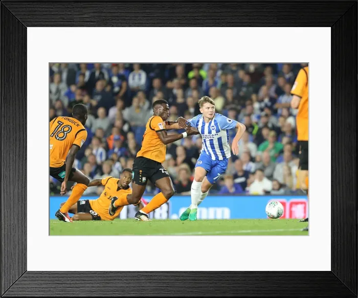 Framed Print : Brighton and Hove Albion's James Tilley in Action against Barnet in EFL Cup Match, 22nd August 2017 Framed Print : Brighton and Hove Albion's James Tilley in Action against Barnet in EFL Cup Match, 22nd August 2017