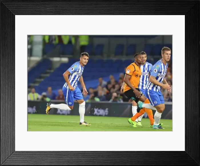 Framed Print : Brighton and Hove Albion vs Barnet: Ales Mateju Defends in EFL Cup Clash at American Express Community Stadium (22AUG17) Framed Print : Brighton and Hove Albion vs Barnet: Ales Mateju Defends in EFL Cup Clash at American Express Community Stadium (22AUG17)