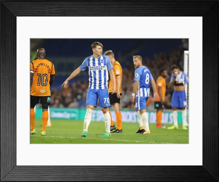Framed Print : Brighton & Hove Albion's James Tilley in Action against Barnet in EFL Cup (22Aug17) Framed Print : Brighton & Hove Albion's James Tilley in Action against Barnet in EFL Cup (22Aug17)