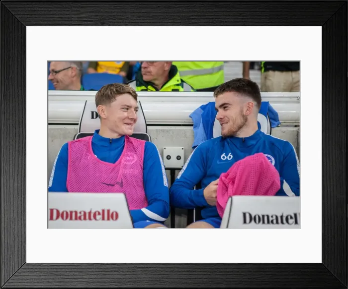 Framed Print : Brighton & Hove Albion: Tilley and Connolly in Action against Barnet - EFL Cup 2017 Framed Print : Brighton & Hove Albion: Tilley and Connolly in Action against Barnet - EFL Cup 2017