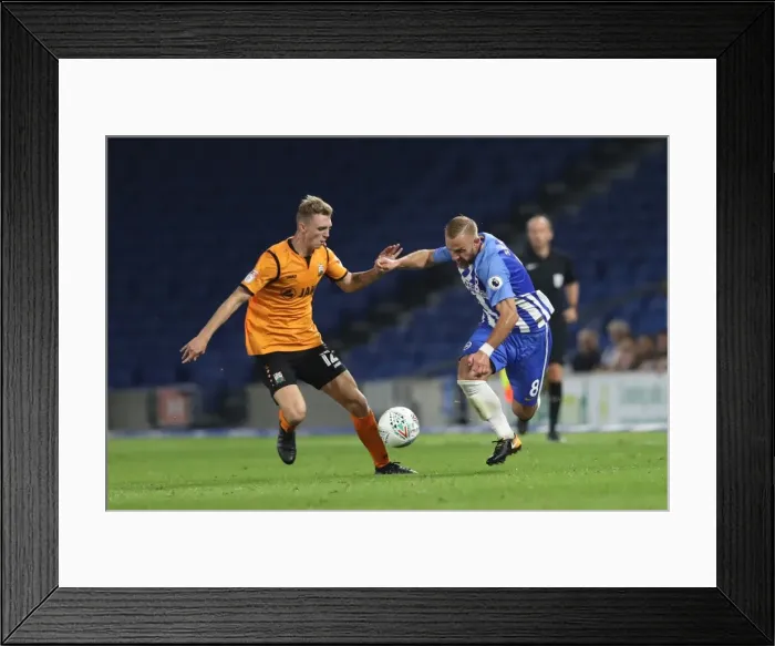 Framed Print : Brighton and Hove Albion vs Barnet: EFL Cup Battle at American Express Community Stadium (22nd August 2017)