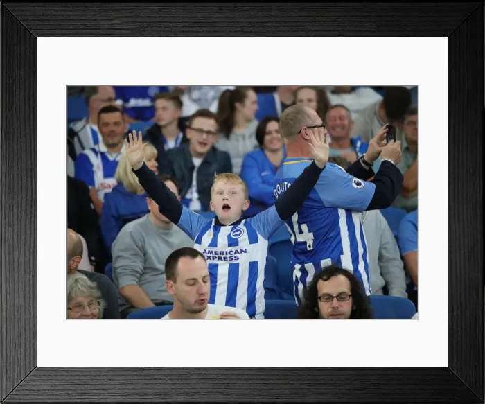 Framed Print : Brighton and Hove Albion vs. Barnet: EFL Cup Battle at American Express Community Stadium (22nd August 2017)