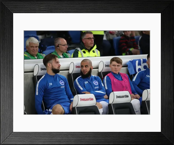 Framed Print : Brighton and Hove Albion vs Barnet: EFL Cup Showdown at American Express Community Stadium (22nd August 2017)