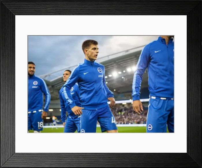 Framed Print : Brighton's Molumby in Action against Barnet in EFL Cup (22AUG17) Framed Print : Brighton's Molumby in Action against Barnet in EFL Cup (22AUG17)