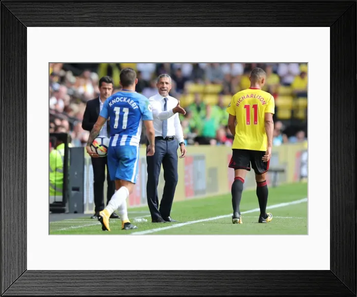 Framed Print : Premier League Showdown: Watford vs. Brighton and Hove Albion (26AUG17) Framed Print : Premier League Showdown: Watford vs. Brighton and Hove Albion (26AUG17)