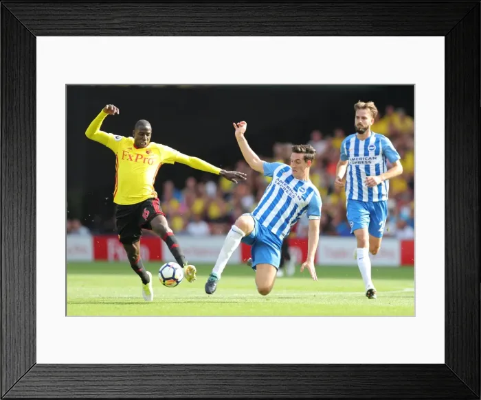 Framed Print : Intense Premier League Showdown: Watford vs. Brighton & Hove Albion at Vicarage Road (26AUG17) Framed Print : Intense Premier League Showdown: Watford vs. Brighton & Hove Albion at Vicarage Road (26AUG17)