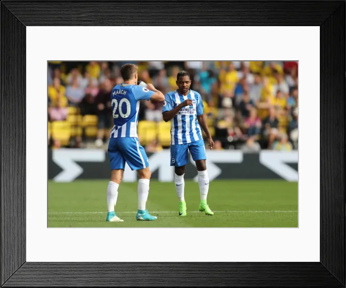 Framed Print : Premier League Showdown: Watford vs. Brighton and Hove Albion (26AUG17)