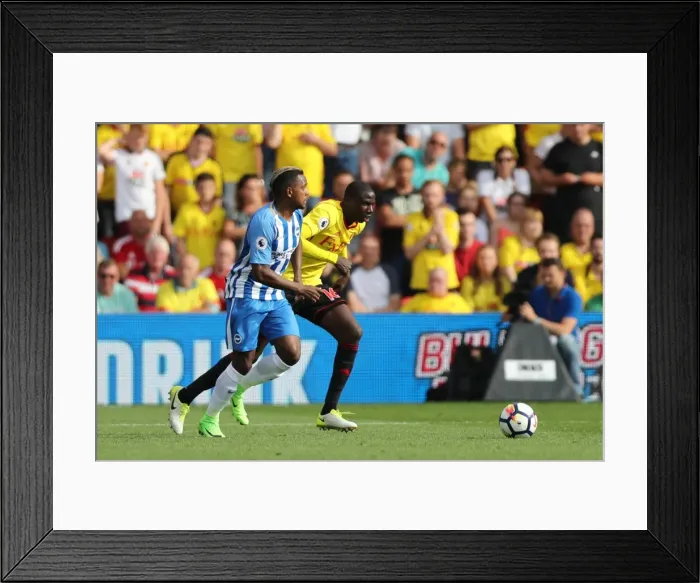 Framed Print : Premier League Showdown: Watford vs. Brighton & Hove Albion (26AUG17) Framed Print : Premier League Showdown: Watford vs. Brighton & Hove Albion (26AUG17)
