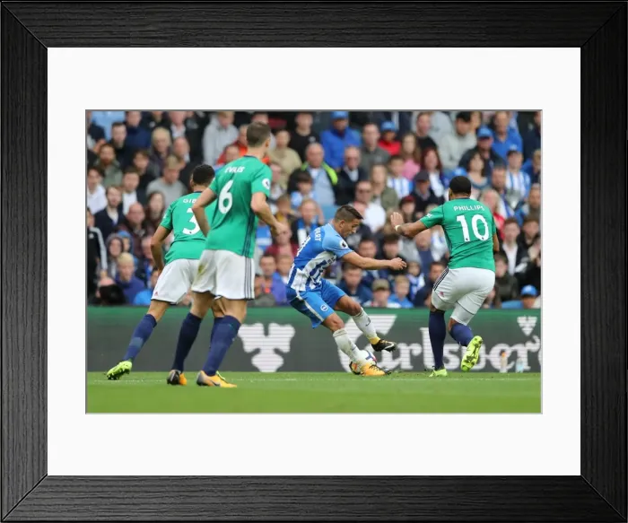 Framed Print : Brighton and Hove Albion vs. West Bromwich Albion: Premier League Showdown at American Express Community Stadium (September 9, 2017) Framed Print : Brighton and Hove Albion vs. West Bromwich Albion: Premier League Showdown at American Express Community Stadium (September 9, 2017)