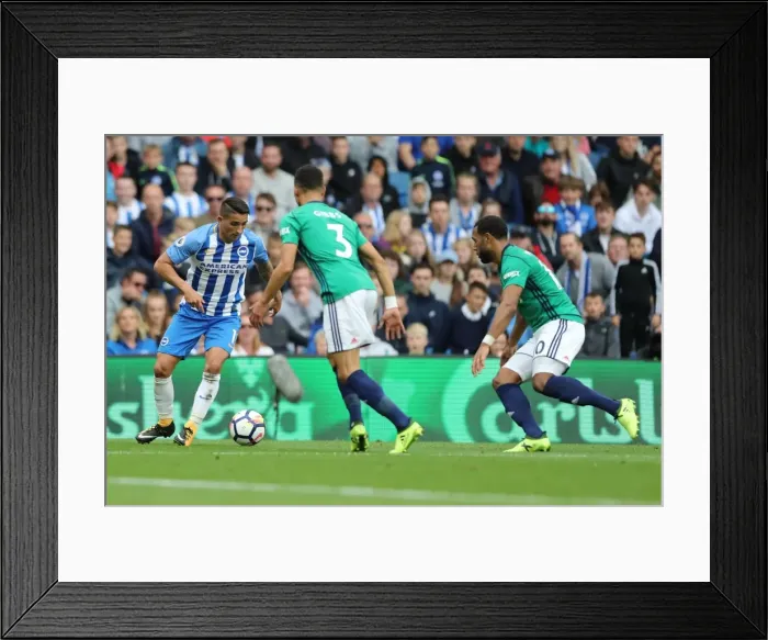Framed Print : Brighton and Hove Albion vs. West Bromwich Albion: Premier League Showdown at American Express Community Stadium (September 9, 2017) Framed Print : Brighton and Hove Albion vs. West Bromwich Albion: Premier League Showdown at American Express Community Stadium (September 9, 2017)