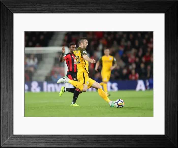 Framed Print : Premier League Showdown: Brighton and Hove Albion vs AFC Bournemouth at Vitality Stadium (15SEP17)