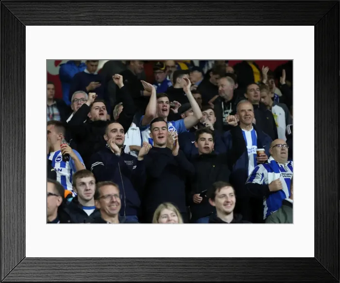 Framed Print : Premier League Showdown: Brighton and Hove Albion vs AFC Bournemouth at Vitality Stadium (15SEP17)