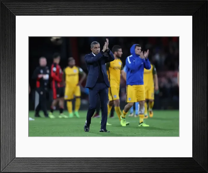 Framed Print : Premier League Showdown: Brighton and Hove Albion vs AFC Bournemouth at Vitality Stadium (15SEP17) Framed Print : Premier League Showdown: Brighton and Hove Albion vs AFC Bournemouth at Vitality Stadium (15SEP17)