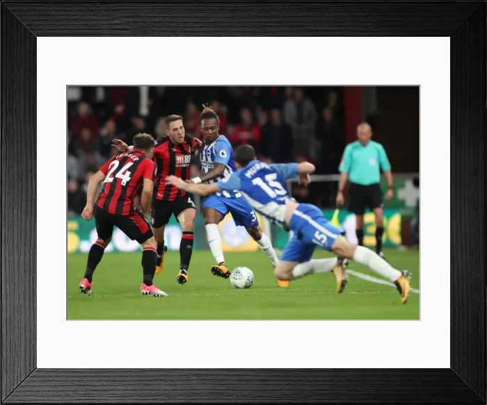 Framed Print : EFL Cup Showdown: Bournemouth vs. Brighton and Hove Albion at Vitality Stadium (19SEP17)