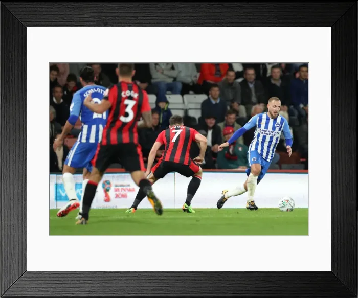 Framed Print : Bournemouth vs. Brighton and Hove Albion: EFL Cup Showdown at Vitality Stadium (19SEP17) Framed Print : Bournemouth vs. Brighton and Hove Albion: EFL Cup Showdown at Vitality Stadium (19SEP17)