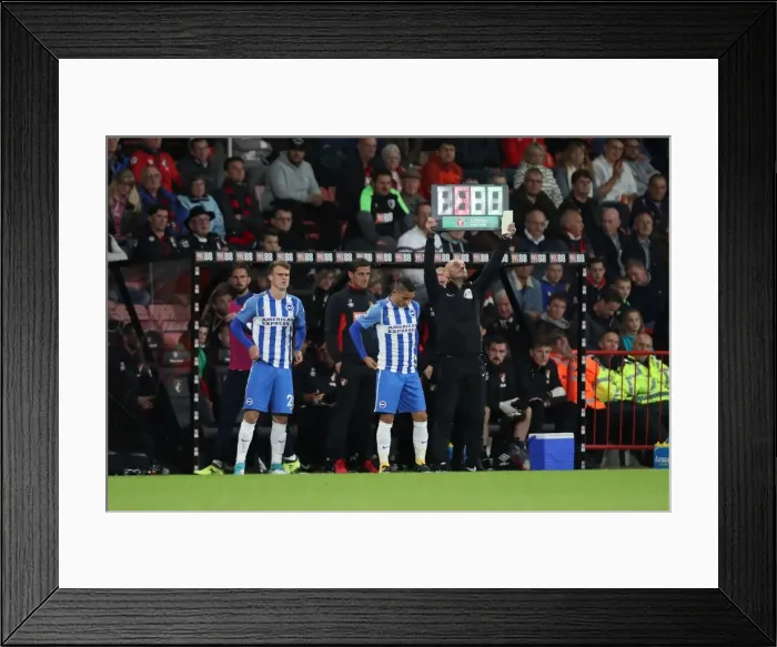 Framed Print : Bournemouth vs. Brighton and Hove Albion: EFL Cup Showdown at Vitality Stadium (19SEP17) Framed Print : Bournemouth vs. Brighton and Hove Albion: EFL Cup Showdown at Vitality Stadium (19SEP17)