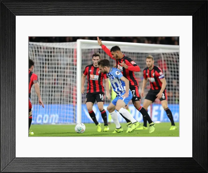Framed Print : Propper in Action: Bournemouth vs. Brighton and Hove Albion, EFL Cup 2017 Framed Print : Propper in Action: Bournemouth vs. Brighton and Hove Albion, EFL Cup 2017