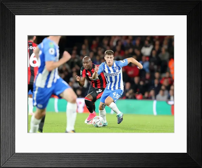 Framed Print : Jayson Molumby in Action: Bournemouth vs. Brighton and Hove Albion, EFL Cup 2017 Framed Print : Jayson Molumby in Action: Bournemouth vs. Brighton and Hove Albion, EFL Cup 2017