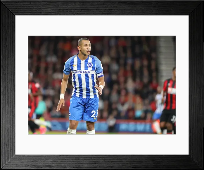 Framed Print : Brighton and Hove Albion's Liam Rosenior in Action against AFC Bournemouth in EFL Cup Clash (19SEP17)