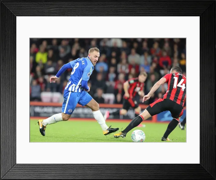 Framed Print : Brighton's Jiri Skalak Fights for Possession against AFC Bournemouth in EFL Cup Clash Framed Print : Brighton's Jiri Skalak Fights for Possession against AFC Bournemouth in EFL Cup Clash