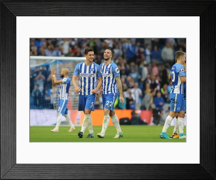 Framed Print : Brighton and Hove Albion: Dunk and Duffy Celebrate Victory over Newcastle United (24SEP17) Framed Print : Brighton and Hove Albion: Dunk and Duffy Celebrate Victory over Newcastle United (24SEP17)