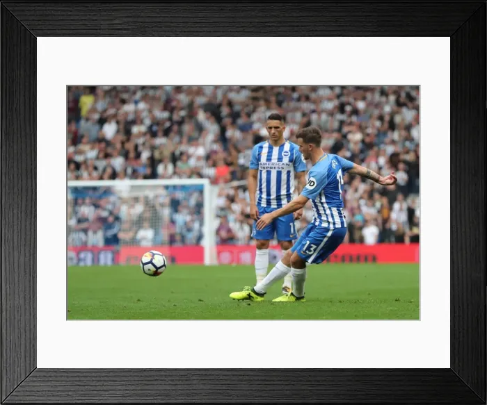Framed Print : Brighton and Hove Albion vs. Newcastle United: Premier League Battle at American Express Community Stadium (September 2017)