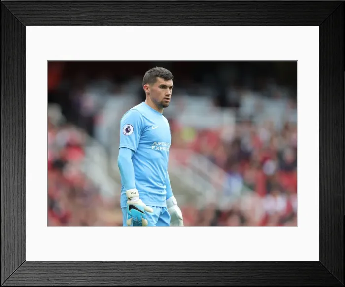 Framed Print : Premier League Showdown: Arsenal vs. Brighton and Hove Albion at Emirates Stadium (1st October 2017)