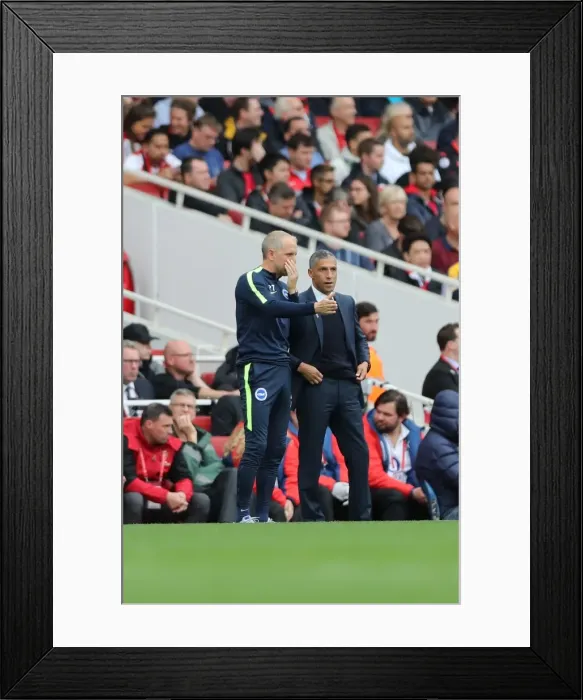 Framed Print : Premier League Showdown: Arsenal vs. Brighton and Hove Albion at Emirates Stadium (1st October 2017)