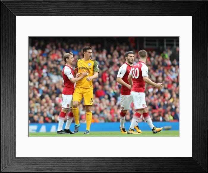 Framed Print : Lewis Dunk on High Alert: Arsenal vs. Brighton and Hove Albion, Premier League (01OCT17) Framed Print : Lewis Dunk on High Alert: Arsenal vs. Brighton and Hove Albion, Premier League (01OCT17)