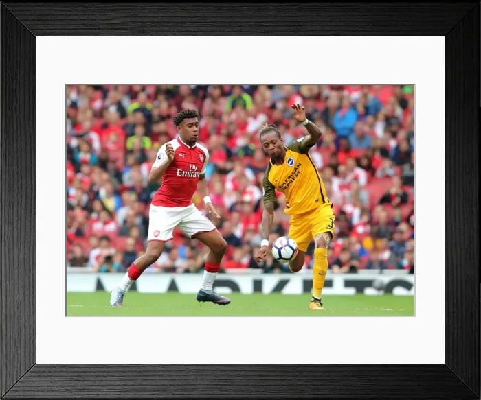 Framed Print : Bong vs Iwobi: Intense Battle at the Emirates - Arsenal vs Brighton and Hove Albion, Premier League (01OCT17) Framed Print : Bong vs Iwobi: Intense Battle at the Emirates - Arsenal vs Brighton and Hove Albion, Premier League (01OCT17)
