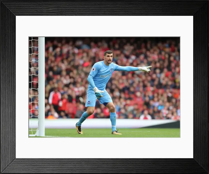 Framed Print : Mathew Ryan's Save: Arsenal vs. Brighton and Hove Albion, Premier League (1 October 2017) Framed Print : Mathew Ryan's Save: Arsenal vs. Brighton and Hove Albion, Premier League (1 October 2017)