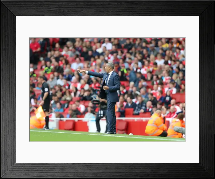 Framed Print : Chris Hughton Leads Brighton and Hove Albion Against Arsenal in Premier League Clash (01OCT17) Framed Print : Chris Hughton Leads Brighton and Hove Albion Against Arsenal in Premier League Clash (01OCT17)