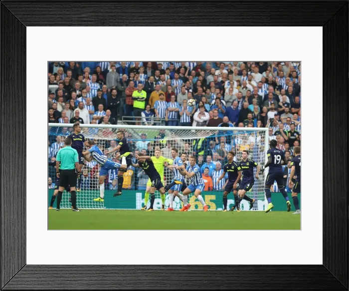 Framed Print : Intense Premier League Clash: Brighton and Hove Albion vs. Everton (12AUG17 & 15OCT17) - Albion's Thrilling Attack Framed Print : Intense Premier League Clash: Brighton and Hove Albion vs. Everton (12AUG17 & 15OCT17) - Albion's Thrilling Attack