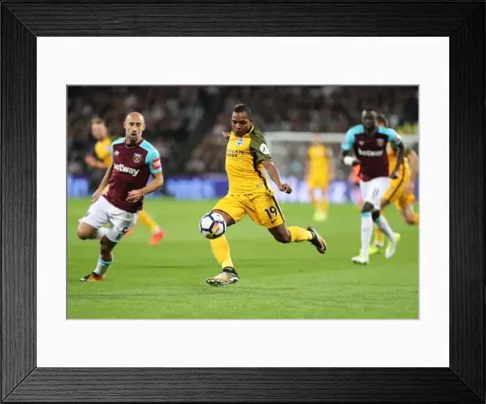 Framed Print : Jose Izquierdo's Shot at Goal: West Ham United vs. Brighton and Hove Albion, Premier League 2017 Framed Print : Jose Izquierdo's Shot at Goal: West Ham United vs. Brighton and Hove Albion, Premier League 2017
