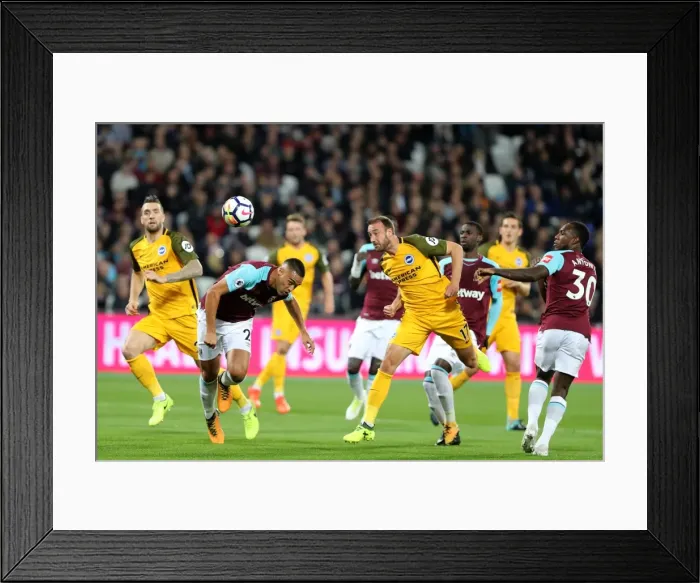 Framed Print : Glenn Murray Scores the Opener: West Ham United vs. Brighton and Hove Albion, Premier League 2017 Framed Print : Glenn Murray Scores the Opener: West Ham United vs. Brighton and Hove Albion, Premier League 2017
