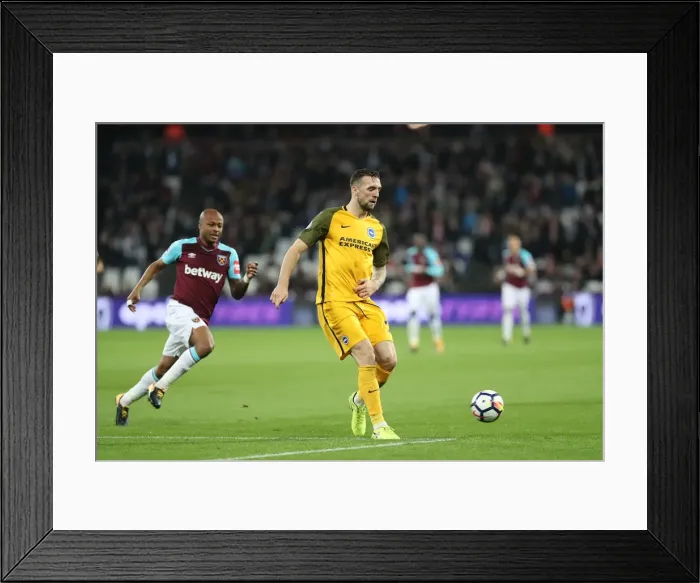 Framed Print : Shane Duffy of Brighton and Hove Albion Faces Off Against West Ham United in Premier League Clash (20OCT17) Framed Print : Shane Duffy of Brighton and Hove Albion Faces Off Against West Ham United in Premier League Clash (20OCT17)