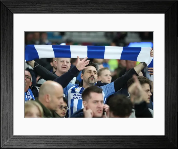 Framed Print : Clash at London Stadium: Premier League Showdown between West Ham United and Brighton and Hove Albion (2017) Framed Print : Clash at London Stadium: Premier League Showdown between West Ham United and Brighton and Hove Albion (2017)